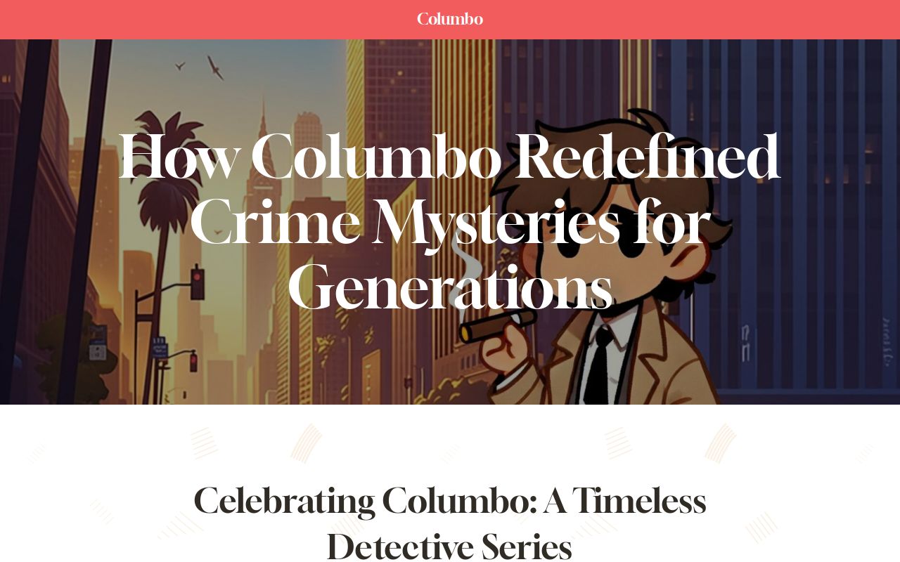 How Columbo Redefined Crime Mysteries for Generations